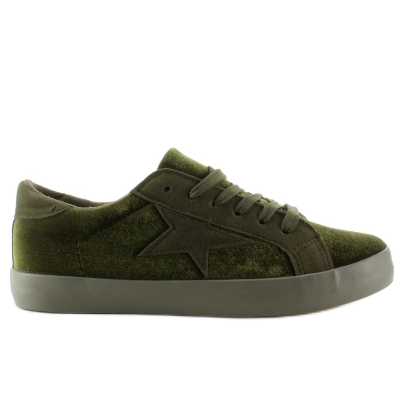 Baskets en velours BL70P Vert Foncé