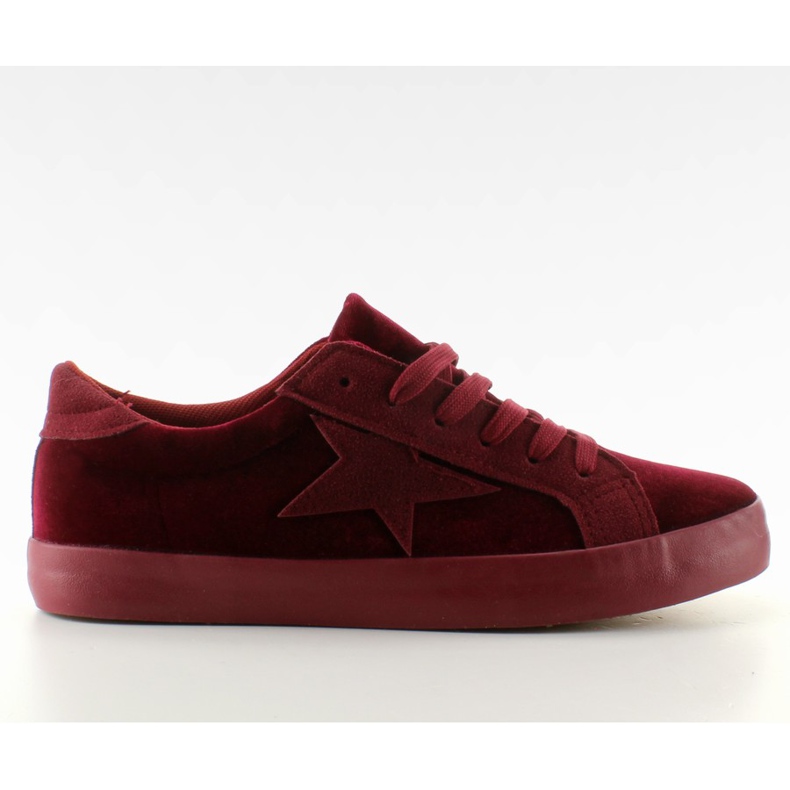 Baskets en velours BL70P Vin Rouge