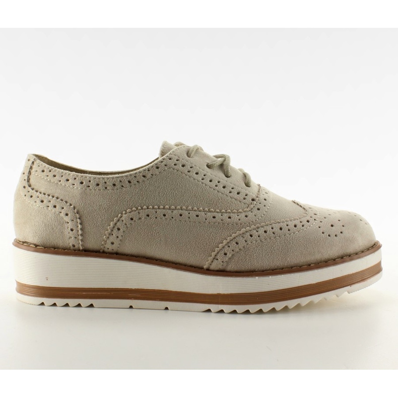 Mocassins sur la semelle haute brun