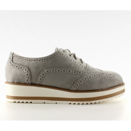 Mocassins sur la semelle haute gris Mocassins sur la semelle haute gris