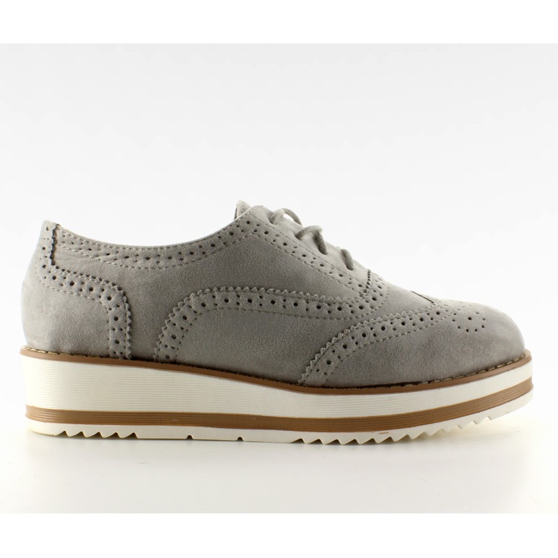 Mocassins sur la semelle haute gris Mocassins sur la semelle haute gris