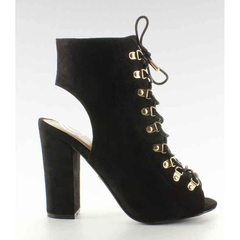 JZ-11P Escarpins noirs à lacets le noir