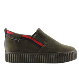 Creepersy Slipony Stripes 2018-47 Noir Vert
