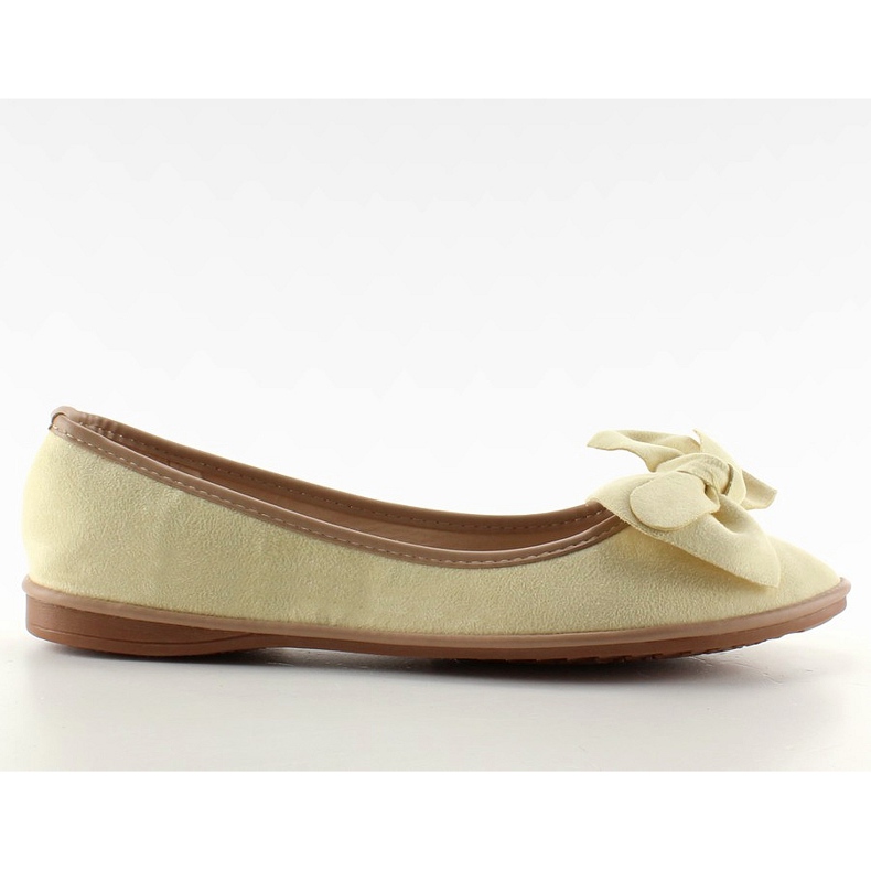 Ballerines en daim à nœud SK26 Jaune Ballerines en daim à nœud SK26 Jaune
