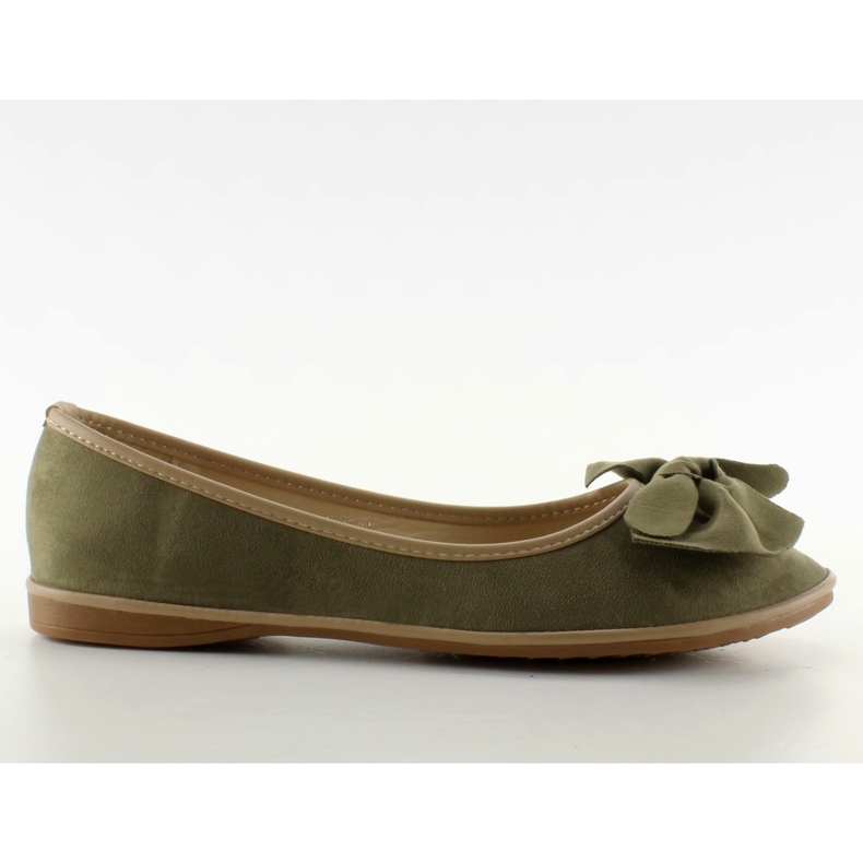 Ballerines en daim à nœud SK26 Vert