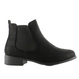 Bottines Chelsea en daim Snake Story 1546-90 Noir le noir