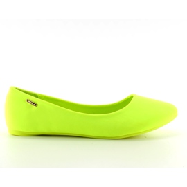 Ballerines sur la semelle colorée 11038 Vert