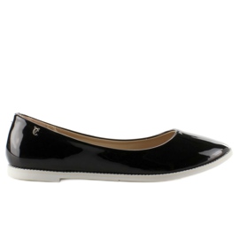 1151 Ballerines laquées lisses noires