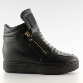 Baskets montantes femmes 6130-y Black noir