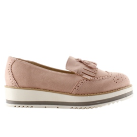 Mocassins Semelle Haute 7149 Rose Mocassins Semelle Haute 7149 Rose