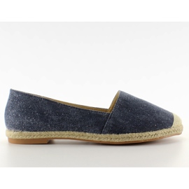 Espadrilles avec embouts en lin JH23P D. Bleu