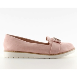 Mocassins Daim Pastel T245 Rose Mocassins Daim Pastel T245 Rose