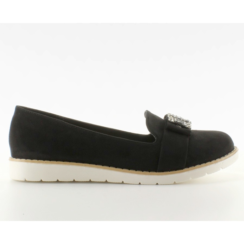 Mocassins T245 noirs en daim pastel le noir