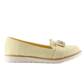 Mocassins Daim Pastel T245 Jaune Mocassins Daim Pastel T245 Jaune