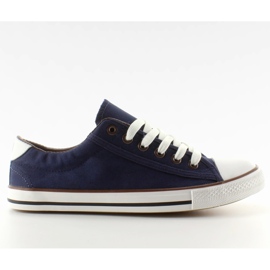 Sneakers pour femmes avec une finition marine bleu marin