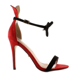 Sandales sur épingle avec oreilles ZJ-15P Rouge Sandales sur épingle avec oreilles ZJ-15P Rouge