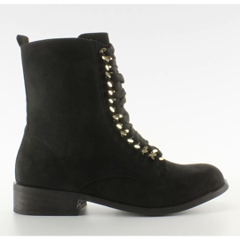 Glany workery with chain XW37281 Noir Suende le noir