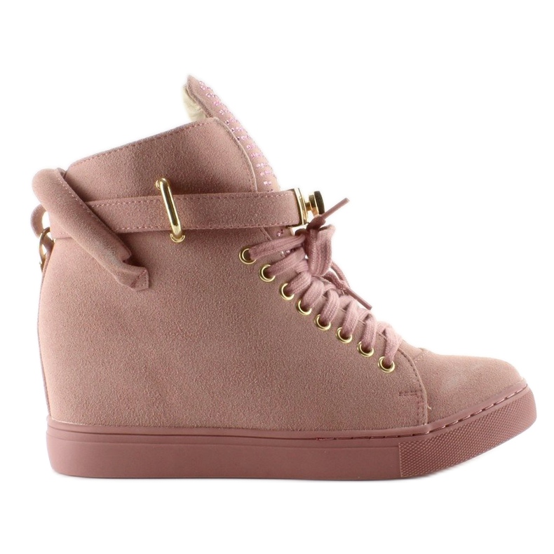 Baskets avec cadenas XW37012-3 Rose Suende