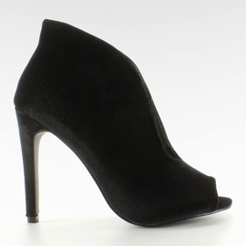 Escarpins en velours 8751 Noir le noir