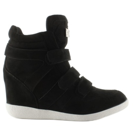 Baskets montantes en daim JT36 noir le noir