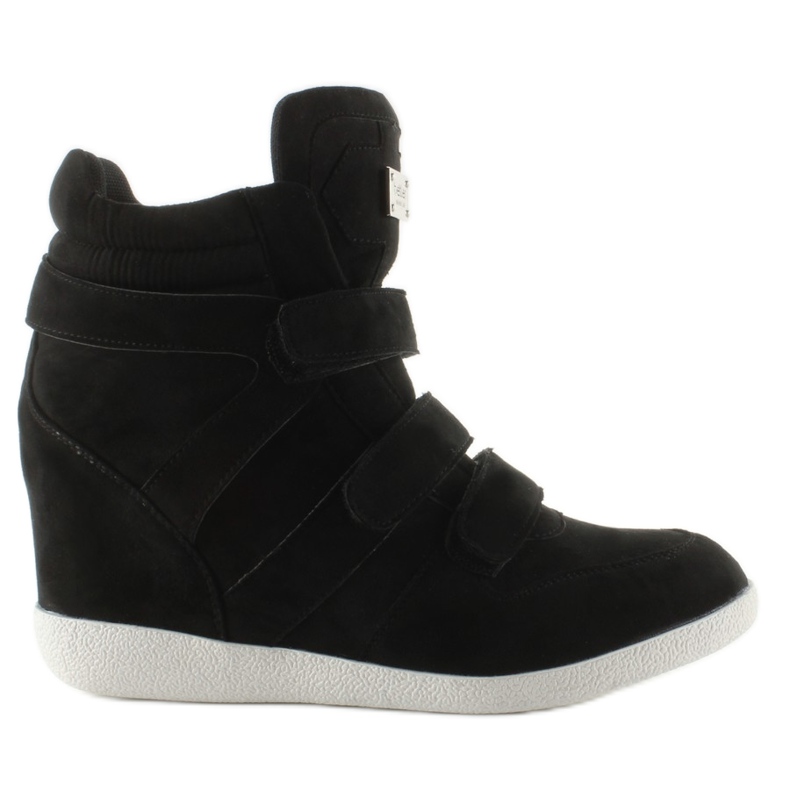 Baskets montantes en daim JT36 noir le noir