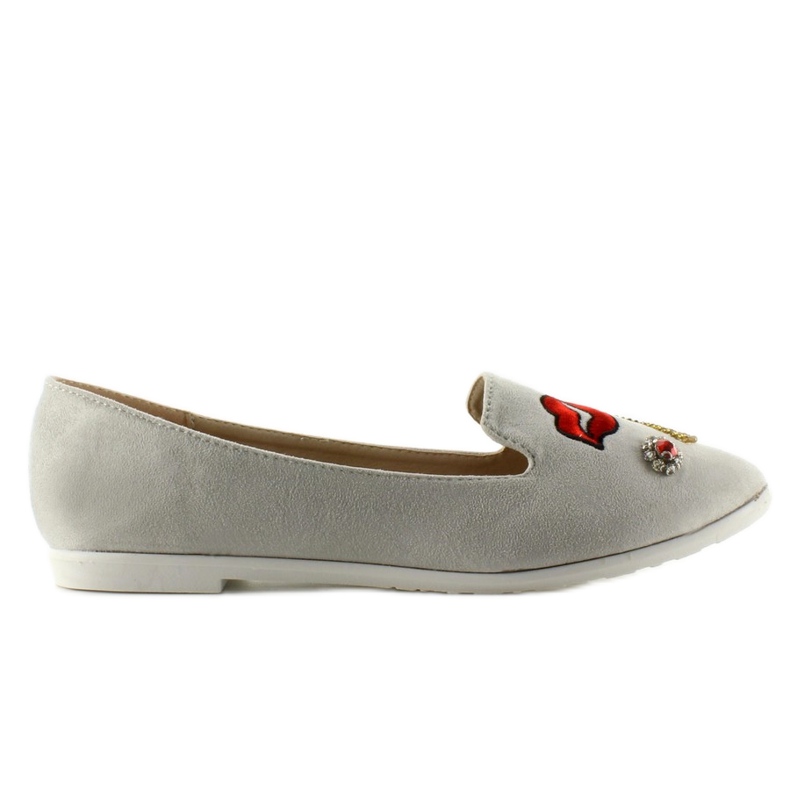 Ballerines lordsy à patchs 333-18 gris