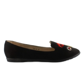 Ballerine lordsy avec patchs 333-18 noir