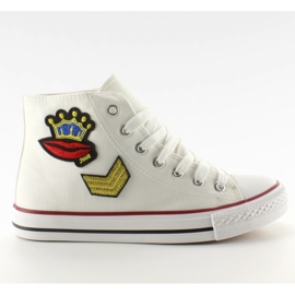 Sneakers avec des patchs R63 blanc