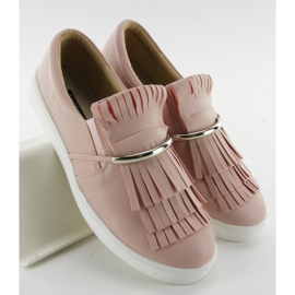 Slipony à franges 6074 rose