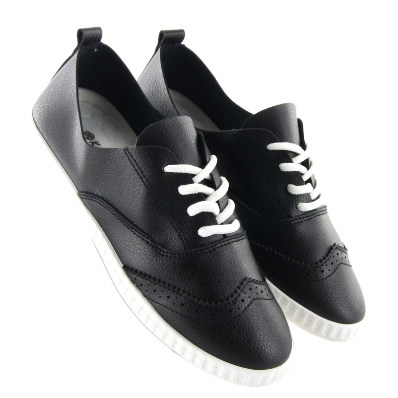 Baskets oxford S10 noires souples le noir