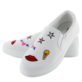 Slipons avec patchs blancs JX41P