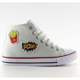 Bottines Pow 8816 blanches