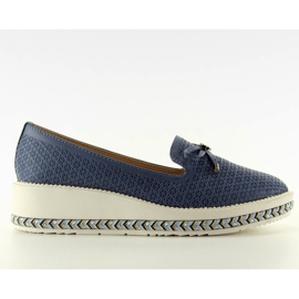 Espadrilles de Seigneur 6084 D. Bleu bleu marine
