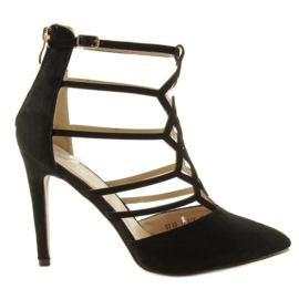 Escarpins sensuels sur le talon noir SY18
