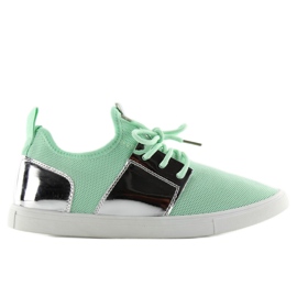 A-120 VERT / ARGENT chaussures de sport aérées