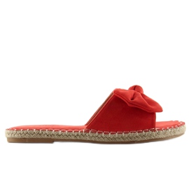 Espadrilles à nœud LL-66 orange