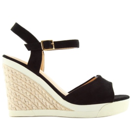 Sandales compensées sport at-0605-l noir le noir