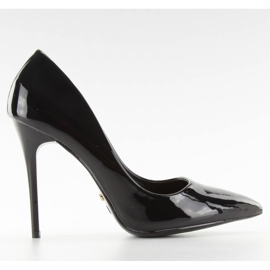 Talons Le03 noirs laqués lisses