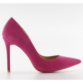 Escarpins en daim sur une épingle 5438 D. fushia rose