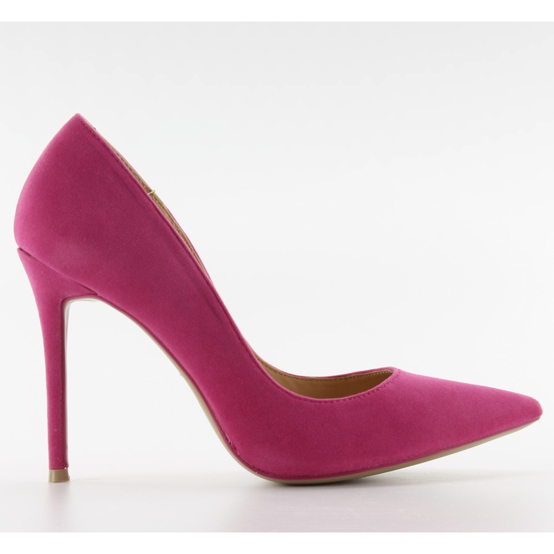Escarpins en daim sur une épingle 5438 D. fushia rose