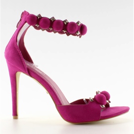 Sandales sur une épingle Funny balls Purple rose