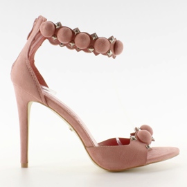 Sandales sur épingle Boules rigolotes LE022 Rose
