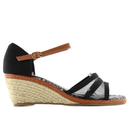 Espadrilles 6M-2 Sandales noires le noir