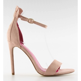 Sandales sur un talon rose Mickey 1900