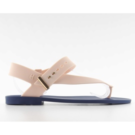 Sandałki Meliski Km119 Marine / D. Beige brun bleu marine