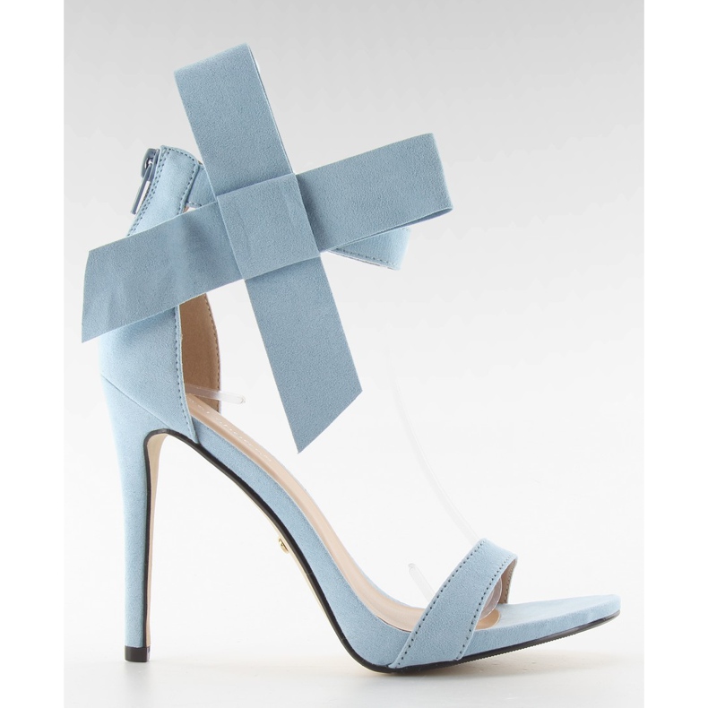 Sandales à talon haut avec noeud jz-6340 blue bleu