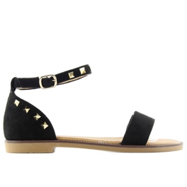 Sandales à clous sur la cheville s51 noir