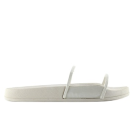 Chaussons Avec Bande Transparente Ts168-6 blanche