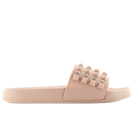 Chaussons à bride en caoutchouc ts168-8 rose