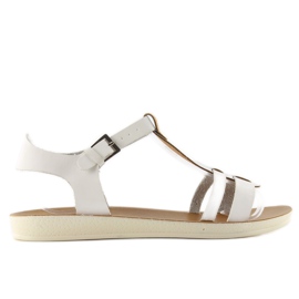 Sandales à bride métallique 760 blanc